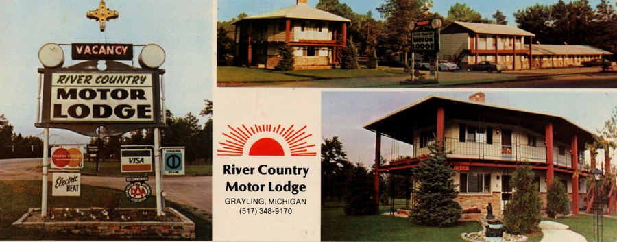 River Country Motor Lodge - Vintage Postcard